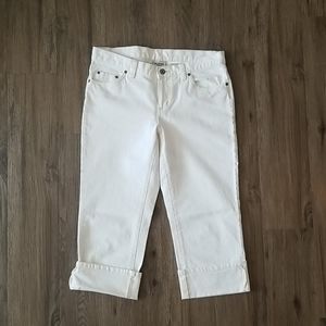 Columbia Sportswear Cream Denim Capri Sz 8